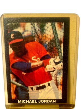 Michael Jordan Baseball/Basketball Crossover Sports Card Chicago Stats Highligh
